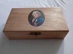 Sigarendoos wooden cigar box - zeer goed - afbeelding 18e, Verzenden, Zo goed als nieuw, Tabaksdoos of Verpakking