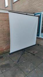 Projectiescherm op statief - 175x150cm, Audio, Tv en Foto, Projectieschermen, Ophalen, Handmatig, Gebruikt