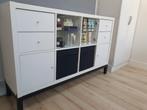 Witte Ikea Kallax kast compleet met diverse inzetten., Ophalen, 50 tot 100 cm, Zo goed als nieuw, Ikea