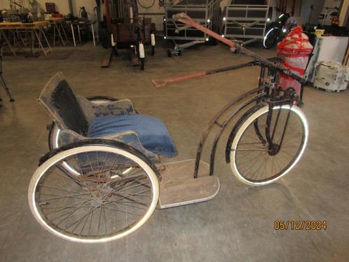invalidekar,invalidefiets,antiek,lelydriewielerfiets,curiosa, Antiek en Kunst, Curiosa en Brocante, Ophalen of Verzenden