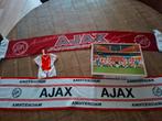 Ajax spullen: 2 sjaals, mini shirt en puzzle 1.000 stuks, Verzamelen, Ophalen of Verzenden, Zo goed als nieuw, Ajax, Vaantje of Sjaal