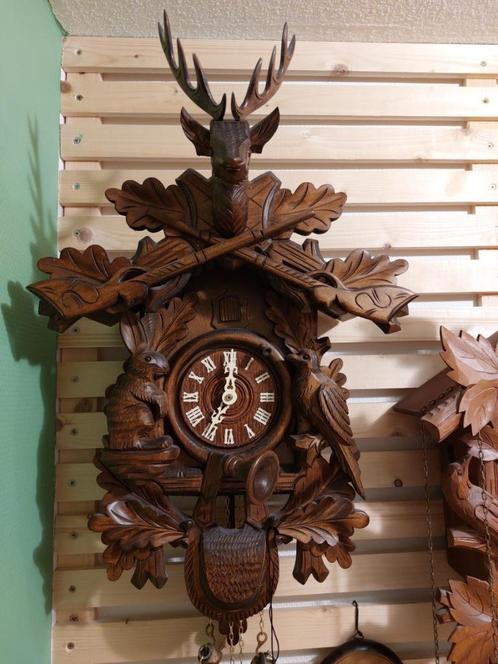 KOEKOEKSKLOK grote NIEUWE KLOK+8 DAAGS UURWERK jachtklok, Antiek en Kunst, Antiek | Klokken, Ophalen