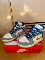 Nike Dunk Mid French Blue, Kleding | Heren, Schoenen, Verzenden, Gedragen, Blauw