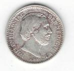 25-1668 Nederland 10 cent 1862, Koning Willem III, Verzenden, Zilver, 10 cent