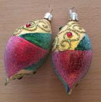 Twee vintage kerstballen, Ophalen of Verzenden, Gebruikt