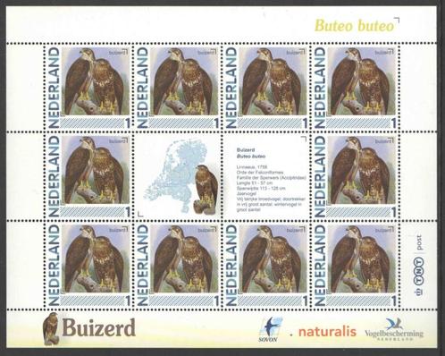 Vogels in Nederland: Buizerd, Postzegels en Munten, Postzegels | Nederland, Postfris, Na 1940, Ophalen of Verzenden