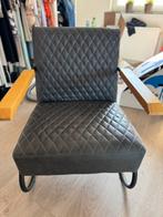 Donkerblauwe fauteuil bijna nieuwstaat, Ophalen, Zo goed als nieuw