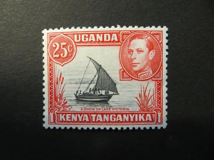 A14219: Kenya Uganda Tanganyika GVI 25 c, Postzegels en Munten, Postzegels | Afrika, Tanzania, Ophalen of Verzenden