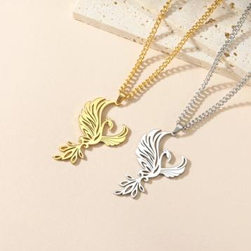 Feniks Ketting / Phoenix Wedergeboorde Rebirth Sieraad beschikbaar voor biedingen