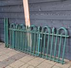 Te koop ijzer Sierhekwerk afscheidings hekwerk met draaihekj, Tuin en Terras, Ophalen, Met poort, Gebruikt, Sierhekwerk