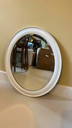 Antieke spiegel ovaal, Ophalen, Minder dan 50 cm, Gebruikt, Minder dan 100 cm