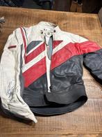 Vintage Damen Leren Motorjas Maat 56/58 (XL), Ophalen of Verzenden, Gedragen, Maat 56/58 (XL), Wit