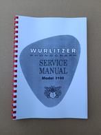 Service Manual: Wurlitzer 3100 (1967) jukebox nieuw !!, Wurlitzer, Ophalen