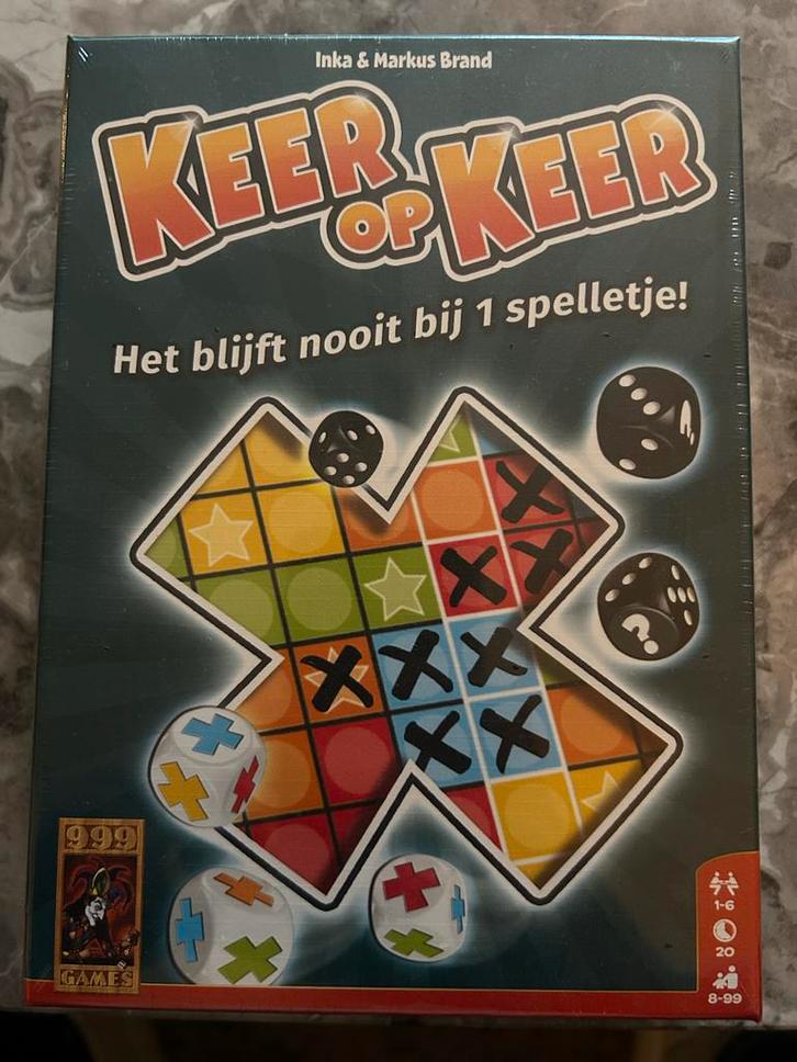 Keer op Keer 2 - Nieuw in Seal!, Hobby en Vrije tijd, Gezelschapsspellen | Bordspellen, Nieuw, Een of twee spelers, Ophalen of Verzenden
