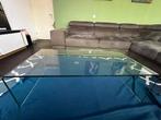 Salontafel glas massief glazen salontafel, Ophalen, 100 tot 150 cm, 50 tot 100 cm, Minder dan 50 cm