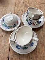 5 theekoppen boerenbond, Antiek en Kunst, Antiek | Servies compleet, Ophalen of Verzenden