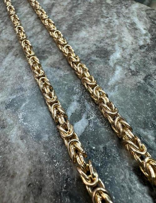 14K gouden MASSIEVE koningsketting, Sieraden, Tassen en Uiterlijk, Kettingen, Nieuw, Goud, Goud, Ophalen of Verzenden