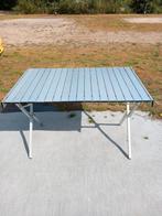 Aluminium oprolbare tafel, Ophalen, Overige materialen, 100 tot 150 cm, 50 tot 100 cm