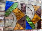 2 Glas in Lood Panelen - Raamdecoratie of Kunst, Antiek en Kunst, Ophalen of Verzenden