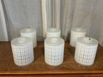 6 vintage glazen lampenkappen,voor hanglamp,wandlamp ,, Huis en Inrichting, Lampen | Lampenkappen, Ophalen of Verzenden