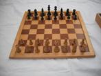 Frans schaakspel damspel met bord Staunton, Hobby en Vrije tijd, Gezelschapsspellen | Bordspellen, Ophalen of Verzenden