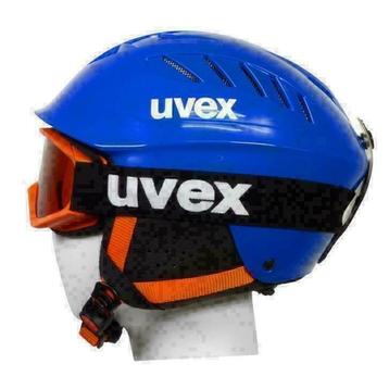 Uvex kinderskihelm met bijpassende kinderskibril skibril beschikbaar voor biedingen
