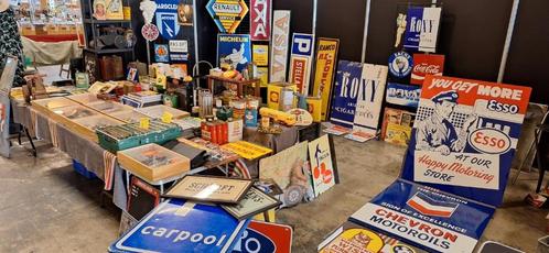 Huis vol vintage heeft heel veel oud, antiek, verzamel items, Verzamelen, Merken en Reclamevoorwerpen, Gebruikt, Reclamebord, Ophalen of Verzenden