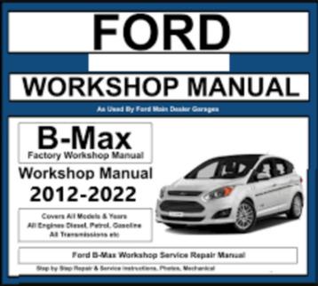 Ford B-max 2012-2022 Manual Ford ETIS 2022 op USB Stick