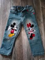 Mickey en Minnie Mouse spijkerbroekje maat 80, Broekje, Jongetje of Meisje, Nieuw, Ophalen of Verzenden