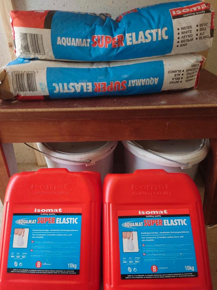 Isomat Aquamat Super Elastic Waterdichting, Doe-het-zelf en Verbouw, Isolatie en Afdichting, Nieuw, Vloerisolatie, Muurisolatie