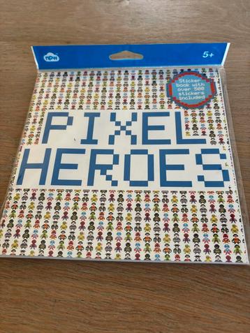 NIEUW Pixel Heroes stickerboek jongen 500 stickers beschikbaar voor biedingen