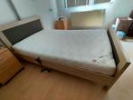 Elektrisch Seniorenbed met Papegaai, Huis en Inrichting, Slaapkamer | Bedden, Ophalen, Beige, Tweepersoons, 200 cm