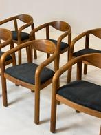 Rainer Daumiller stoelen set van 6 vintage, Huis en Inrichting, Ophalen, Bruin, Zo goed als nieuw, Stof