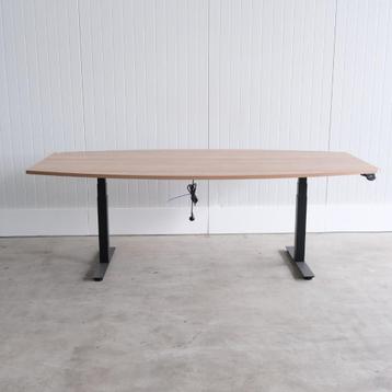 Elektrisch zit/sta vergadertafel, Zwart frame, 240x120 cm beschikbaar voor biedingen
