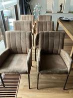 6 eetkamer stoelen, Huis en Inrichting, Stoelen, Ophalen, Bruin, Zo goed als nieuw, Vijf, Zes of meer stoelen