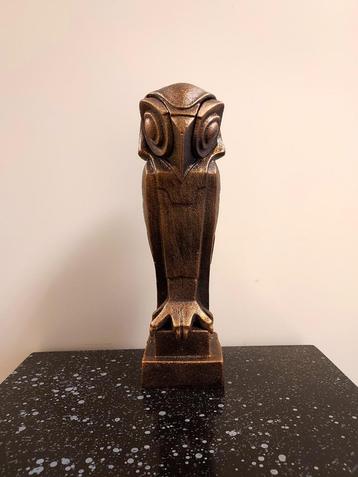 Art deco stijl uil naar Johan Coenrad Altorf-gietijzer beschikbaar voor biedingen