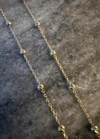 14 karaat gouden balletjes ketting, Sieraden, Tassen en Uiterlijk, Kettingen, Ophalen of Verzenden, Nieuw, Goud