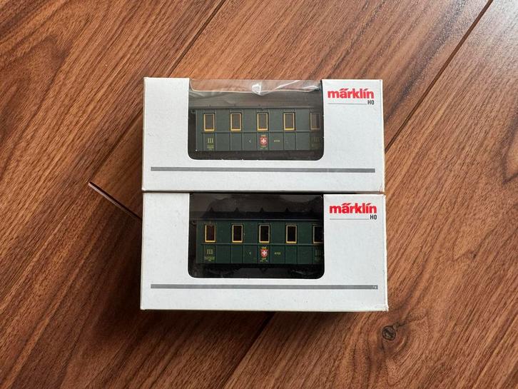 🚂 Marklin 4107.901 Nostalgie 3e klasse wagon 6755 SBB CFF, Hobby en Vrije tijd, Modeltreinen | H0, Gebruikt, Wagon, Wisselstroom