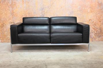 Als NIEUW! zwarte leren Harvink Forum design bank beschikbaar voor biedingen