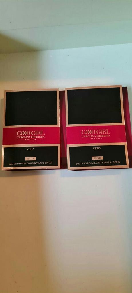 Carolina Herrera good girl very elixir eau de parfum 2x1,5ml, Sieraden, Tassen en Uiterlijk, Uiterlijk | Parfum, Nieuw, Ophalen of Verzenden