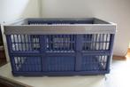 Vouwkrat blauw met grijze en blauwe zijwanden.Tontarelli, Ophalen of Verzenden