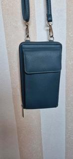 NIEUW  telefoontasje schoudertasje voor telefoon en pasjes, Ophalen of Verzenden, Nieuw, Blauw, Schoudertasje