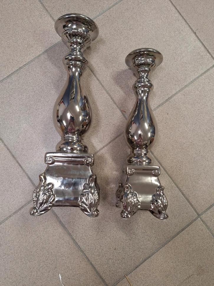 Kaarsenstandaards, Huis en Inrichting, Woonaccessoires | Kandelaars en Kaarsen, Zo goed als nieuw, Kandelaar, Minder dan 25 cm