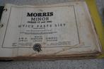 Morris Minor service part list, Auto diversen, Handleidingen en Instructieboekjes, Ophalen of Verzenden