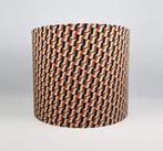 Handgemaakte Retro Lampenkap 70s Stijl, 25 tot 50 cm, Bruin, Rond, Nieuw