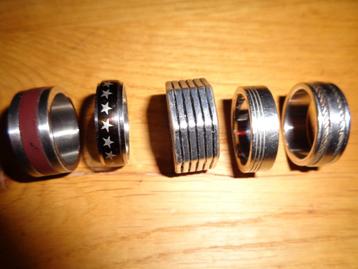 Stalen zilverkleur ring: 21, 22, 24 mm beschikbaar voor biedingen