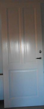 houten opdek deur (wc) wit, Ophalen, 80 tot 100 cm, 215 cm of meer, Binnendeur