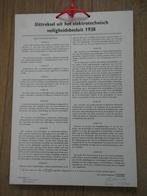 Uittreksel van het electrotechnisch veilgheidsbesluit 1938, Rechthoekig Staand, Ophalen of Verzenden, Zo goed als nieuw, A1 t/m A3