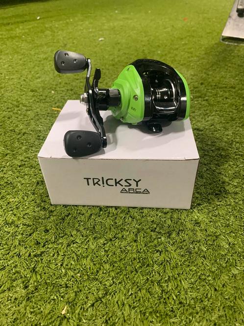 Sale! Nieuwe Arca Tricksy LH reelmolen, 4 lagers, Watersport en Boten, Hengelsport | Roofvissen, Nieuw, Molen, Ophalen of Verzenden