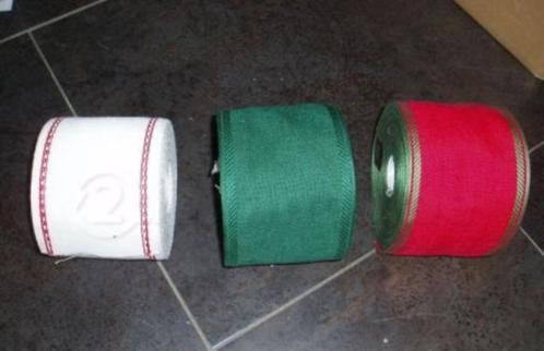 Borduren lint groen rood bordeaux blauw goud, Hobby en Vrije tijd, Borduren en Borduurmachines, Nieuw, Borduurpakket, Handborduren